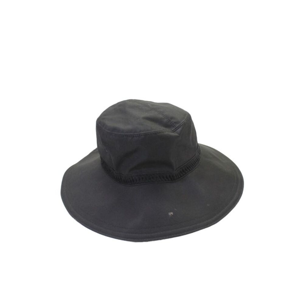 Helen Kaminski Womens Wide Brim Bucket Hat Black Cotton Size One Size